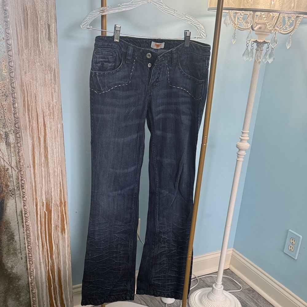 Antik Denim Dark Blue Boot Cut Jeans